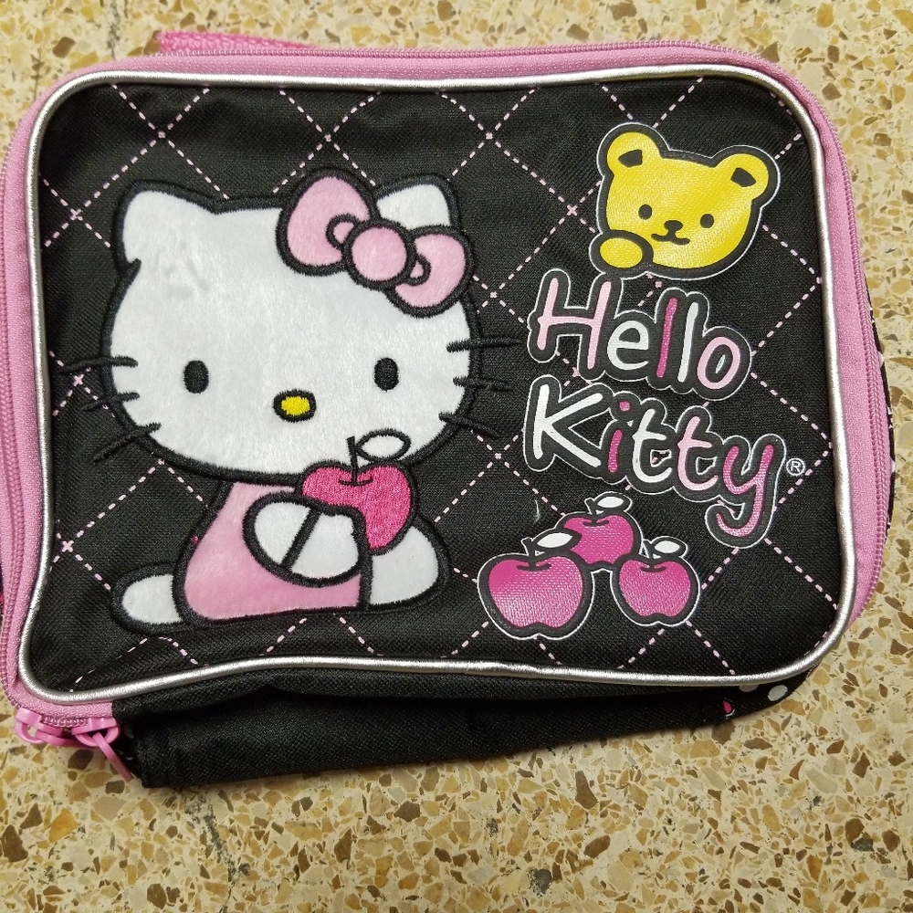 Hello Kitty Black Sanrio Lunch Bag NWT